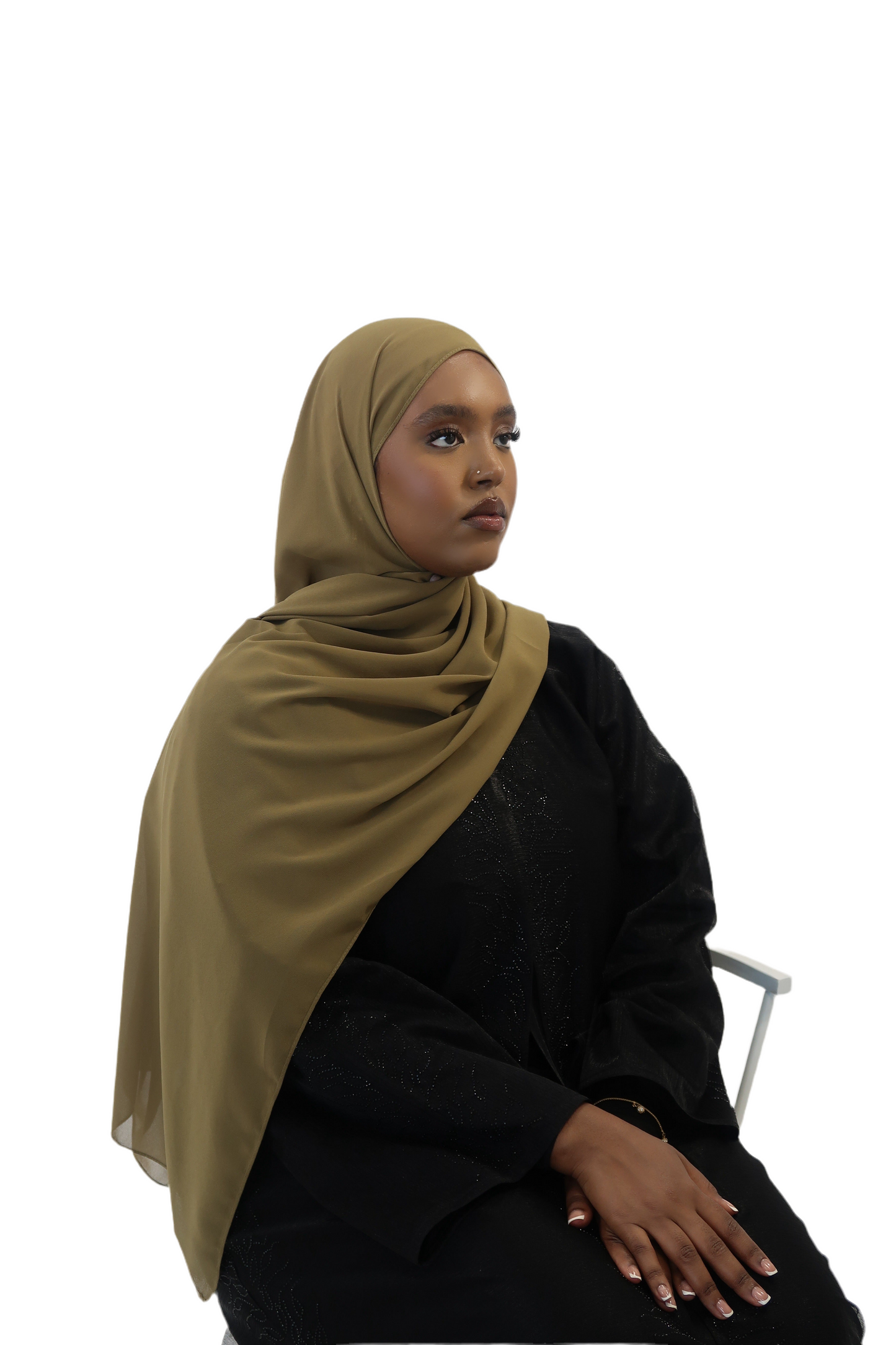 Army Green in Chiffon