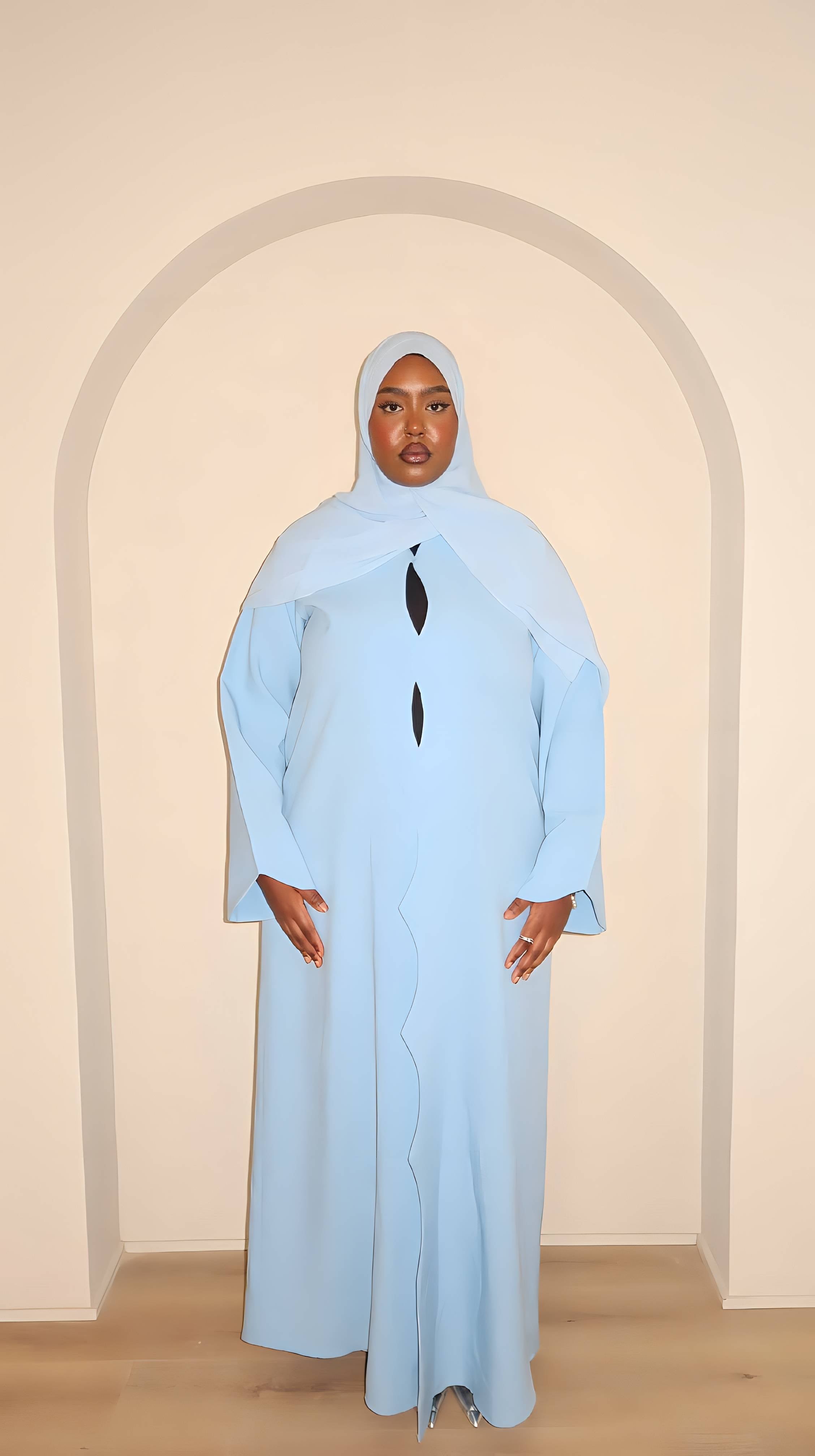 Sky Blue Abaya